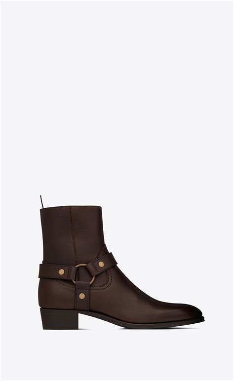 ysl harness|Wyatt harness boots in smooth leather .